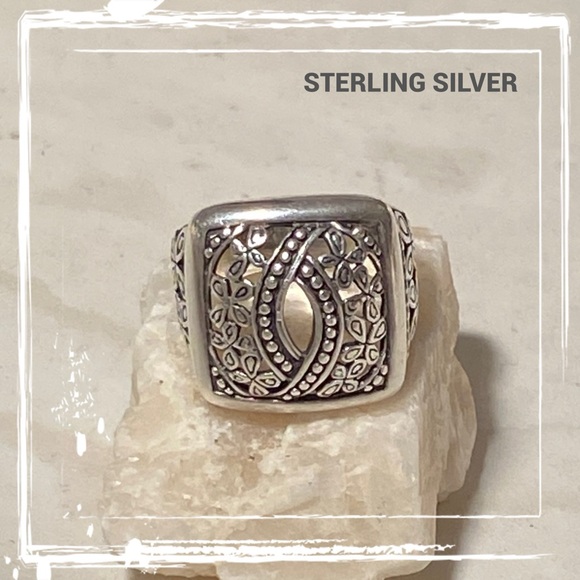Sterling Silver Felicia Designs Filigree Ring SZ 5 3/4 - Picture 2 of 13